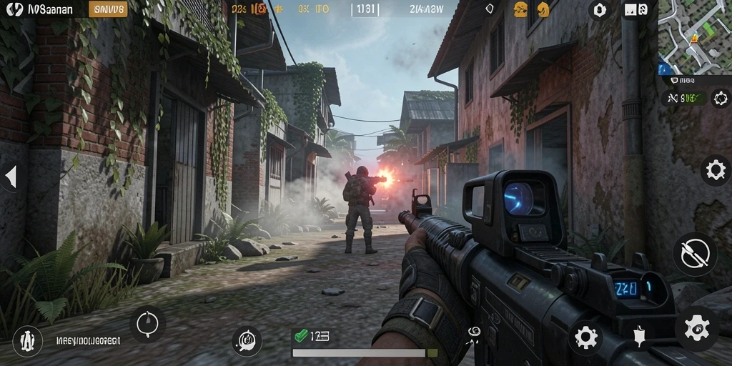 Tampilan menarik dari gameplay AW8 yang penuh aksi.