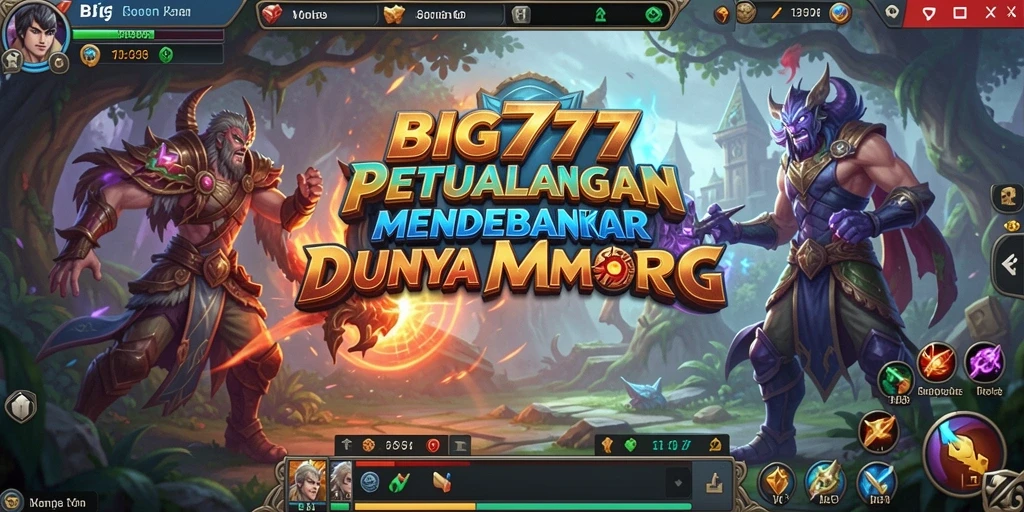 Screenshot utama BIG777 menampilkan aksi seru dalam dunia MMORPG.
