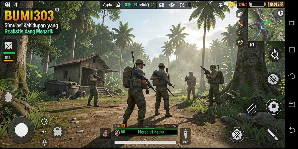 Tampilan screenshot dari gameplay BUMI303 yang menarik.