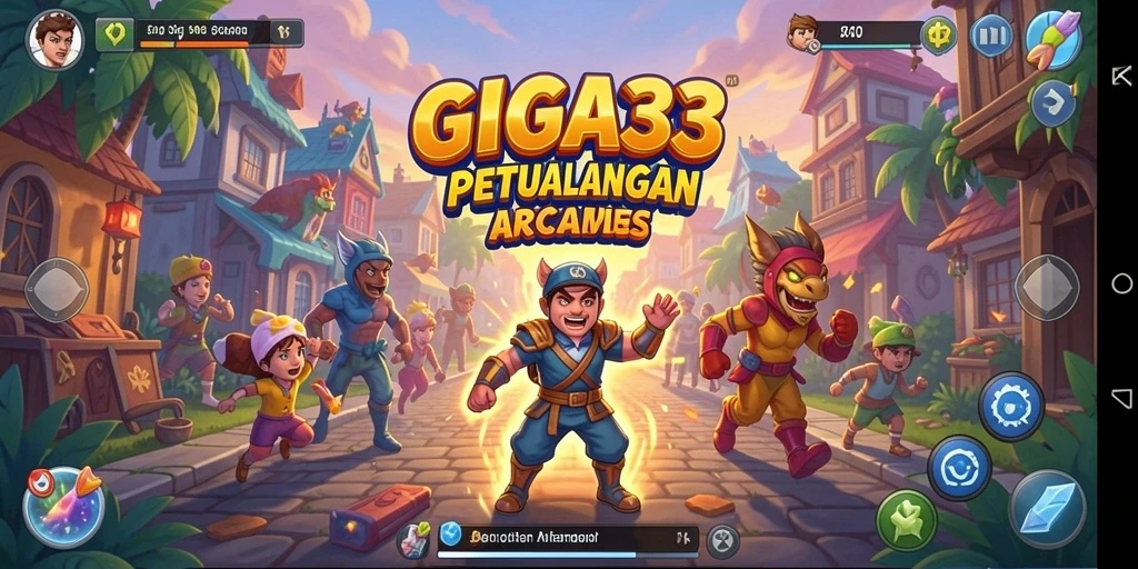 Tampilan gameplay seru dan menantang dari GIGA33.