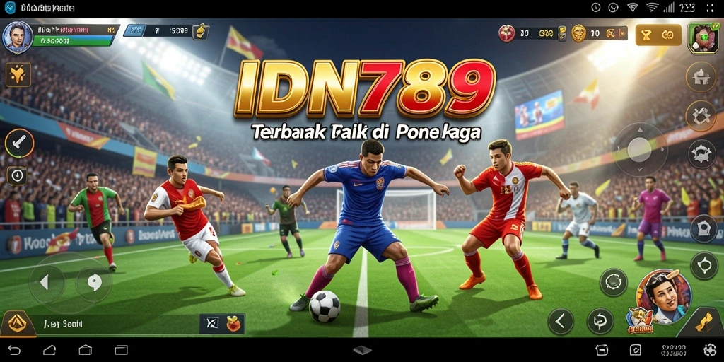 Tampilan gameplay menegangkan dari IDN789 dengan aksi olahraga seru.