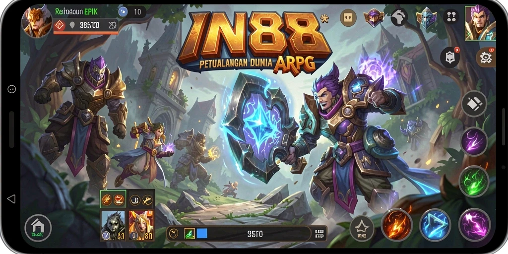 Tampilan gameplay ARPG yang mendebarkan dan penuh aksi.