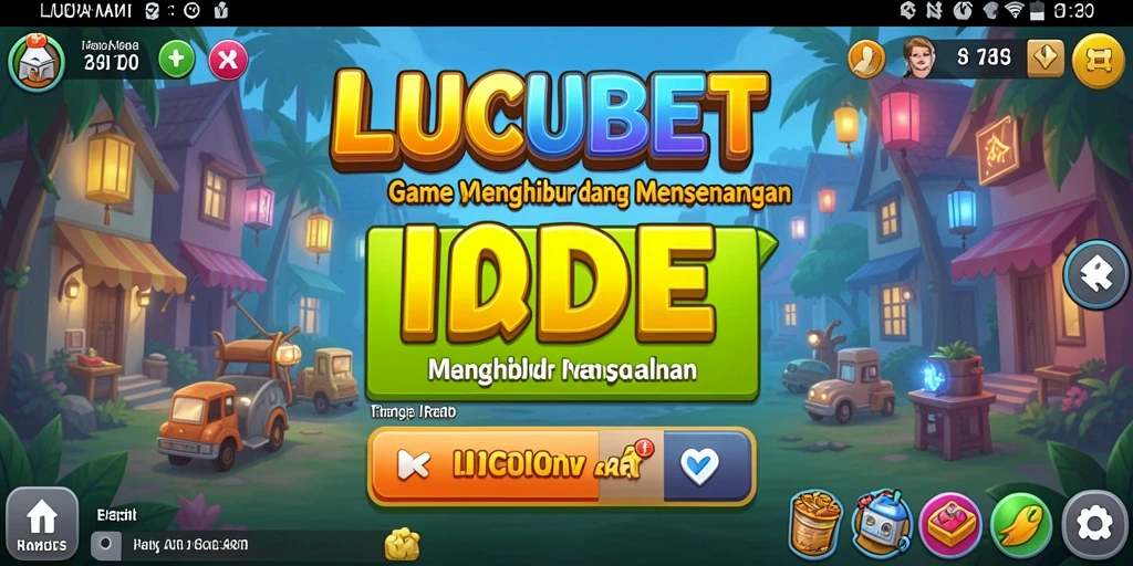 Tampilan gameplay menarik dari LUCUBET yang menghibur dan menenangkan.