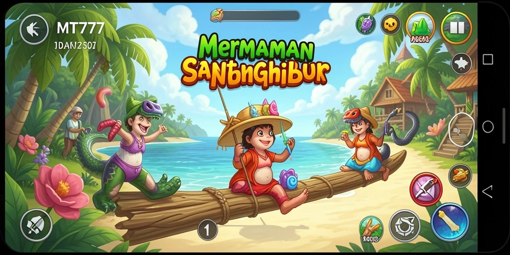 Screenshot utama MT777 yang menunjukkan keseruan gameplay santai.