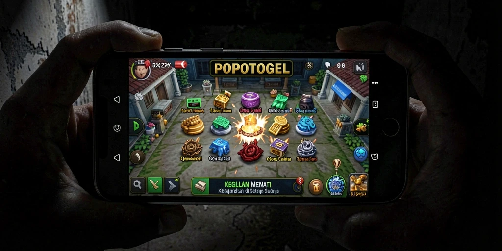 Tangkapan layar menampilkan suasana mencekam dari gameplay POPOTOGEL.