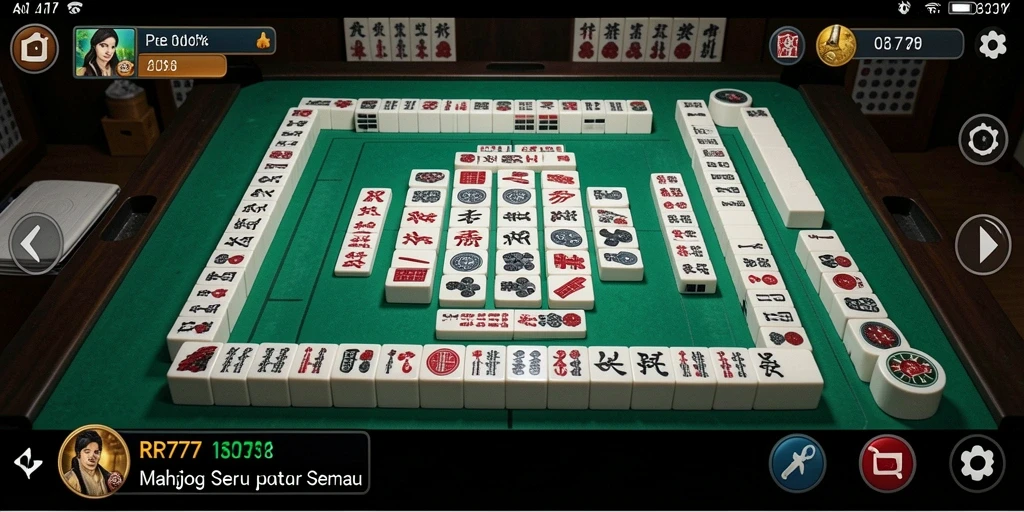 Gameplay menarik Mahjong di RR777 menunjukkan keahlian strategis.