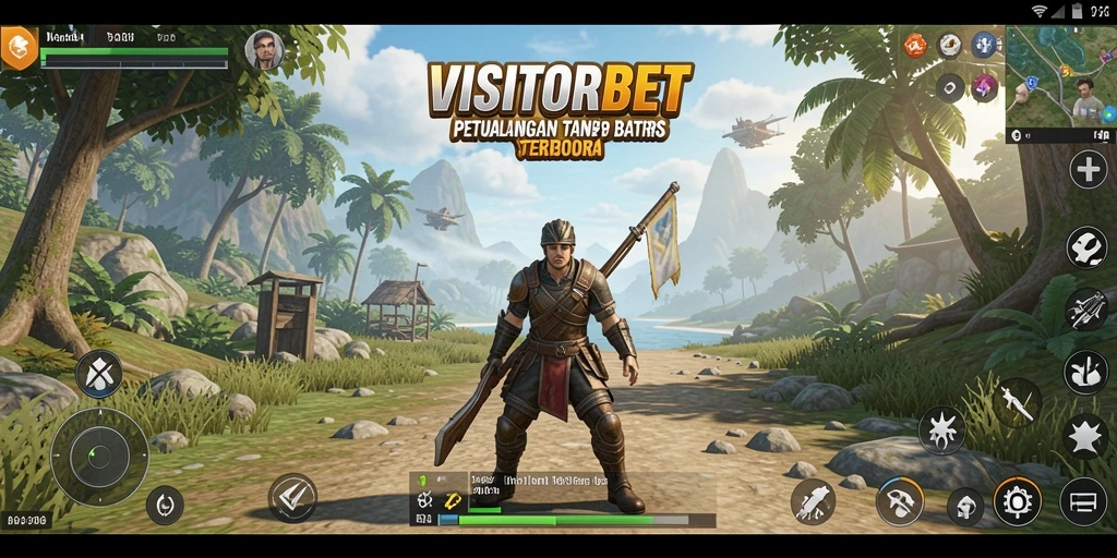 Tampilan gameplay seru dalam dunia terbuka yang luas.